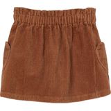 Fluwelen Rok - Zachtpaars - Met Hartvormige Zakjes - Paperbag Stijl