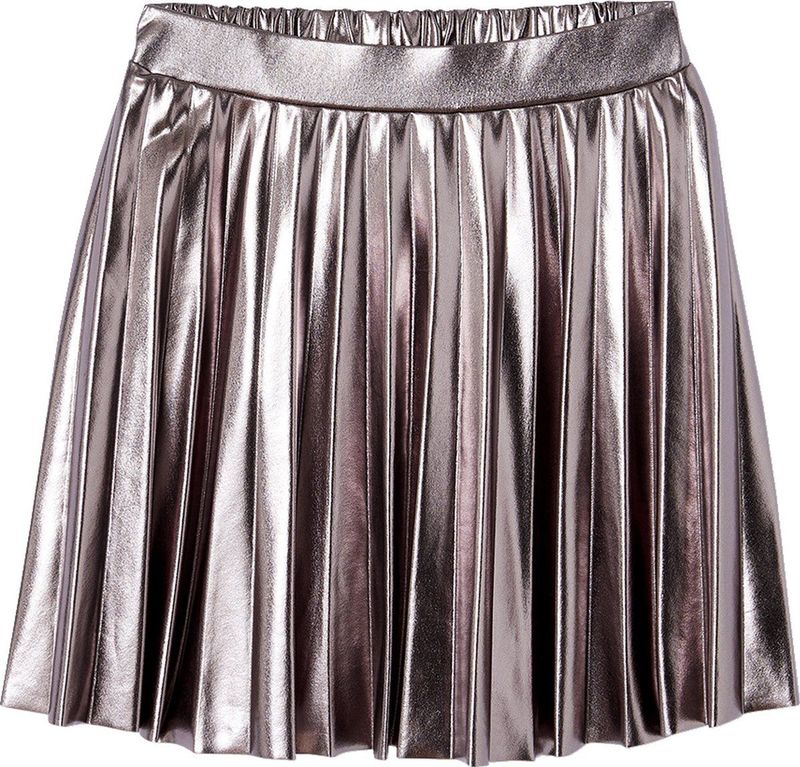 Plooirok - Glanzend - Lamé - Zwart - 63% Polyester, 24% Viscose, 8% Metaalvezel, 5% Elastaan