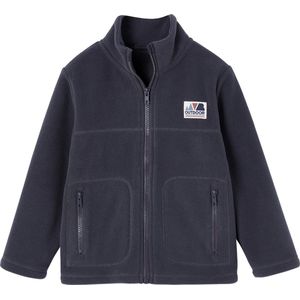 Sweater - Antraciet - Polaire Fleece - Met Ritssluiting - Voor Jongens