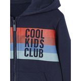 Vertbaudet Sweater met rits, capuchon en strepen