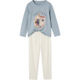 Pyjama's - Set van 2 - Blauw en Ecru - 100% Katoen
