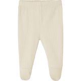 Vertbaudet Set met 2 broeken met voetjes baby' van ribstof