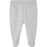 Vertbaudet Set met 2 broeken met voetjes baby' van ribstof