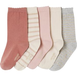 Vertbaudet - Set van 5 Paar Meisjessokken - Zacht en Stevig Tricot