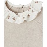 Vertbaudet Trui met gebloemd kraagje voor pasgeborenen