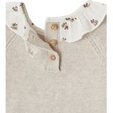 Vertbaudet Trui met gebloemd kraagje voor pasgeborenen
