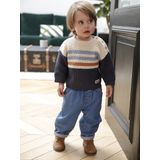 Vertbaudet - Kleurrijk Gestreepte Schoudertrui - Voor Jongens