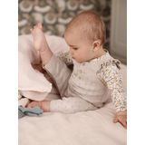 Vertbaudet Tuinbroek van tricot baby' met schouderbandje en ruches