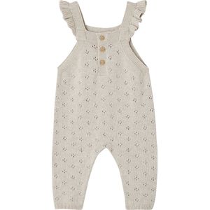 Vertbaudet Tuinbroek van tricot baby' met schouderbandje en ruches