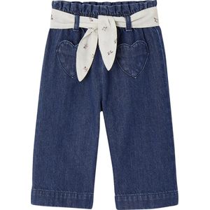 Vertbaudet - Wijde Babyjeans - Denim - Met Knoopriem