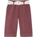 Vertbaudet Wijde broek met kleur babymeisje met riem om te strikken