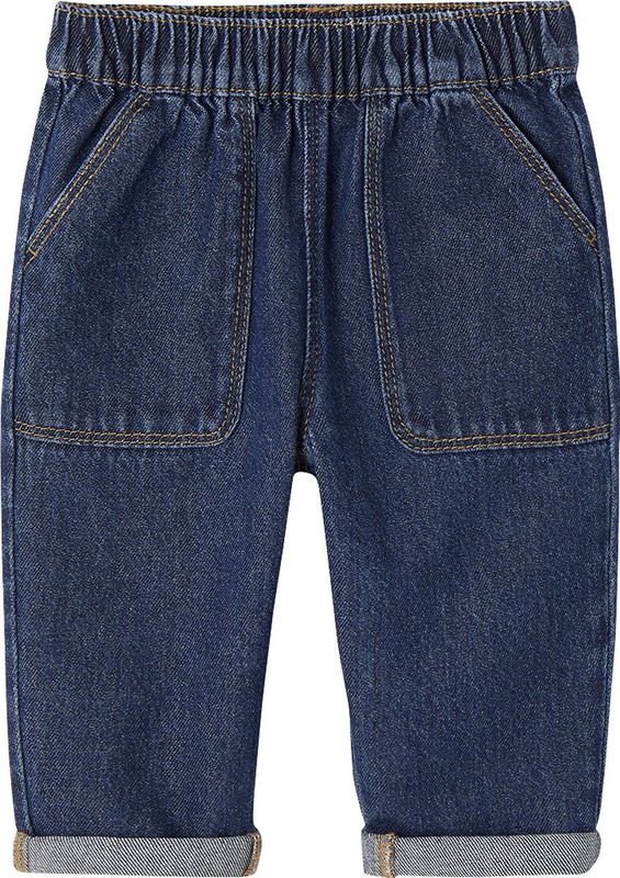 Babyjeans - Ongewassen Denim - Elastische Taille