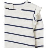 Vertbaudet T-shirt van ribstof met mouwen met ruches meisjesbaby