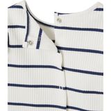 Vertbaudet T-shirt van ribstof met mouwen met ruches meisjesbaby