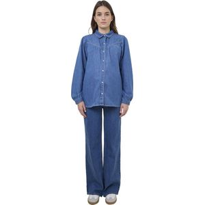 Vertbaudet - Wijde Zwangerschapsjeans - Denim - Enkellengte - 5-pocketmodel