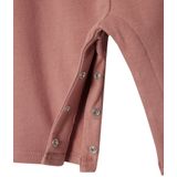 Vertbaudet - Fleece Tuinbroek - Roze - Biokatoen - Schouderbandjes met Ruches
