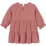 Jurkje - Ruches - Katoen - Licht Reliëf - Lange Mouwen