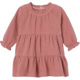 Jurkje - Ruches - Katoen - Licht Reliëf - Lange Mouwen