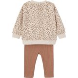 Vertbaudet sweater + legging + haarband babymeisje