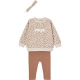 Vertbaudet sweater + legging + haarband babymeisje