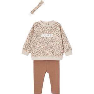 Vertbaudet sweater + legging + haarband babymeisje