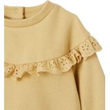 Vertbaudet Sweatshirt met ruches en Engels borduurwerk babymeisje