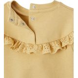 Vertbaudet Sweatshirt met ruches en Engels borduurwerk babymeisje