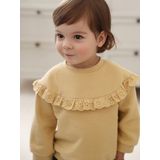 Vertbaudet Sweatshirt met ruches en Engels borduurwerk babymeisje