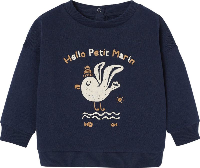 Vertbaudet Sweatshirt Basics dierenmotief voor baby's