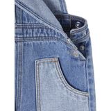 Vertbaudet Denim tuinbroek voor meisjes met grote contrasterende zakken