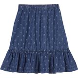 Spijkerrok - Lichtgewicht Denim - Ruches - Halflang - 100% Katoen