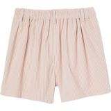 Fluwelen - Meisjesshort - Roze - 100% Katoen - Met Klepzakken en Festons