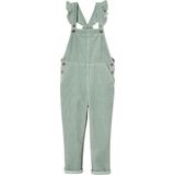 Vertbaudet Velours meisjestuinbroek met ruches op de bandjes