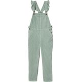 Vertbaudet Velours meisjestuinbroek met ruches op de bandjes