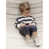 Vertbaudet Set gestreepte sweater + battlebroek babyjongen