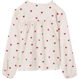 Meisjesblouse - Ecru - Katoenen Gaas - Gepersonaliseerd