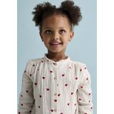 Meisjesblouse - Ecru - Katoenen Gaas - Gepersonaliseerd