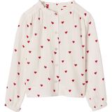 Meisjesblouse - Ecru - Katoenen Gaas - Gepersonaliseerd