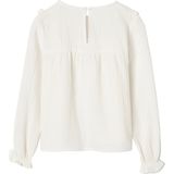 Blouse - Effen of Bloemmotief - Katoengaas - Lange Mouwen