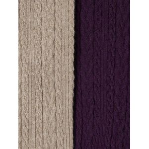 Vertbaudet Set van 2 Gebreide Maillots - Effen Panty's - Kabelsteek - Katoenmix