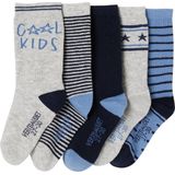 Vertbaudet Set van 5 Paar Jongenssokken - Diverse Patronen - Tricot - Katoen/Polyamide/Elastaan