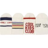 Sokken - Meerkleurige Strepen - Tricot - Set van 4 Paar