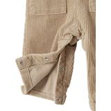 Salopette - Taupe - Ribfluwelen Salopette - Babyjongen