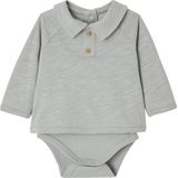 Vertbaudet - Geboorte - Rompertjeshirt - Wit - 100% Gevlamd Katoen