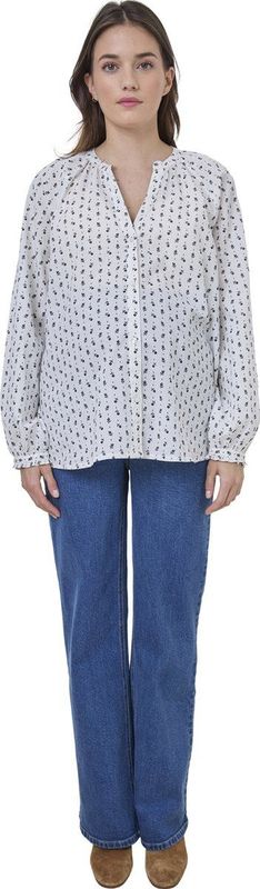 Vertbaudet - Zwangerschaps- en Voedingsblouse - Bloemenprint - Katoenvoile
