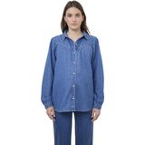Vertbaudet - Zwangerschaps- en Voedingsblouse - Denim - Lange Mouwen