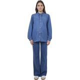 Vertbaudet - Zwangerschaps- en Voedingsblouse - Denim - Lange Mouwen