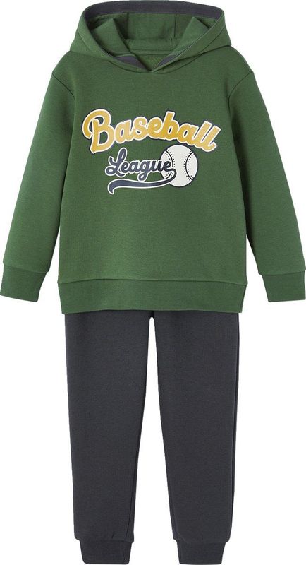 Vertbaudet Sportset sweater met capuchon en joggingbroek jongens