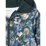 Vertbaudet Sport sweatshirt met rits en bloemenprint in technisch materiaal