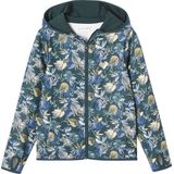 Vertbaudet Sport sweatshirt met rits en bloemenprint in technisch materiaal